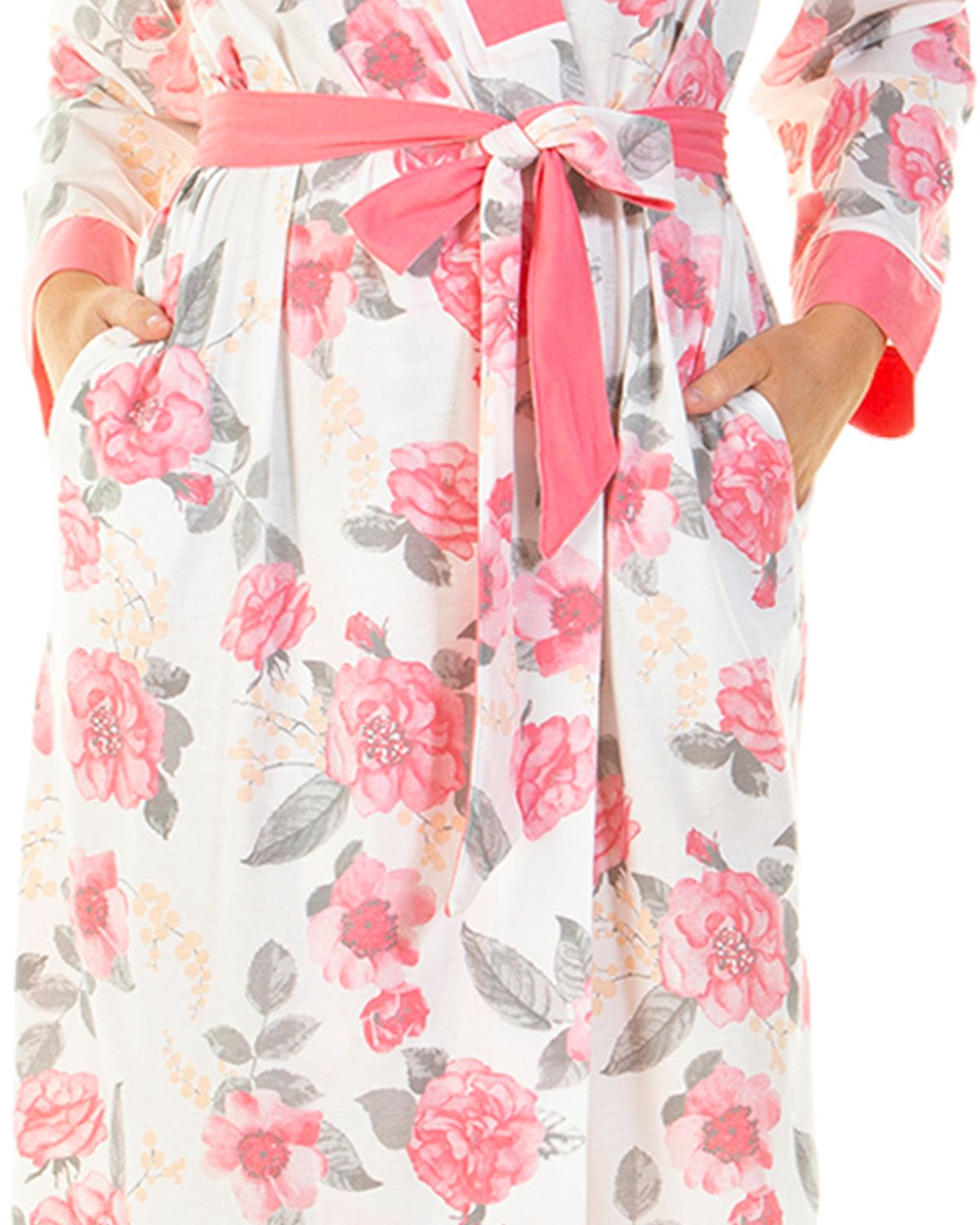 Ladies Summer Dressing Gown, Lightweight Bath Robes for Women, Cotton Dressing Gowns for Women UK Plus Size Nightwear by Lady OLGA